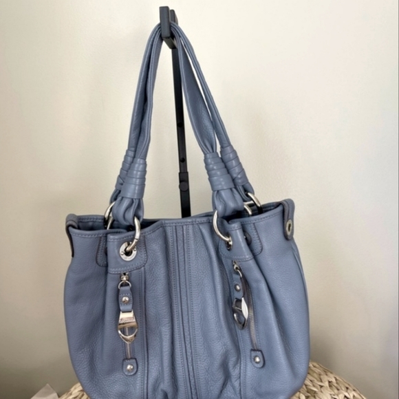 b. makowsky Handbags - 🛒🛍️💥B. Makowsky Blue Leather Shoulder Bag beautiful well constructed perfect